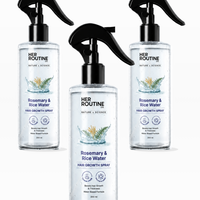 Rosemary + Rice Water Hair Growth & Thickness Spray Routine