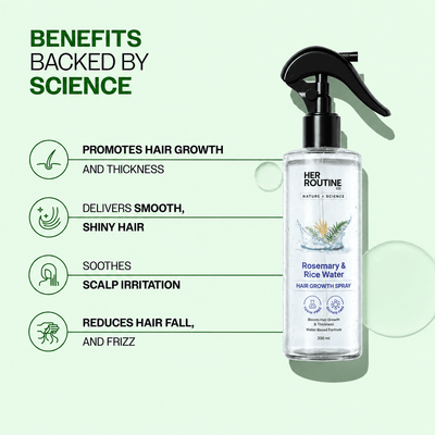 Her Growth Routine™ Rosemary + Rice Water Hair Growth Spray - HerRoutineCo